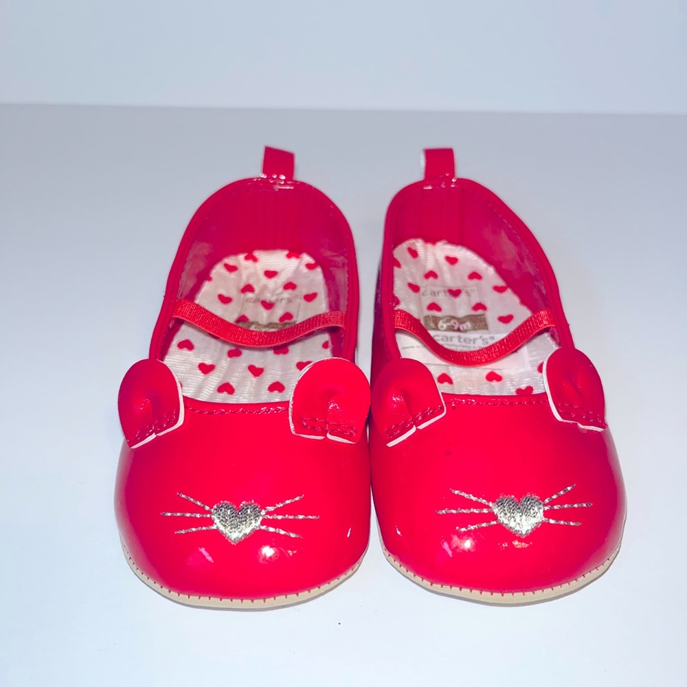Carter’s hot pink kitty flats